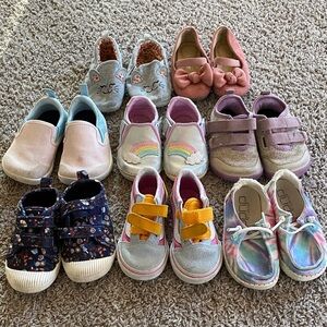Toddler Girls Shoes Bundle – Size 6 (EU 22) – Vans, Hey Dude, Stride Rite & More